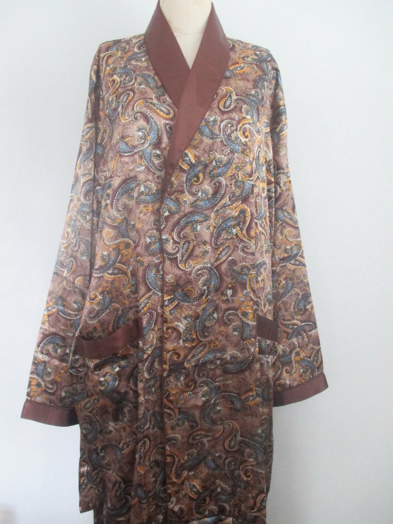 Mens Paisley Satin Robe Nwt Size Xxl